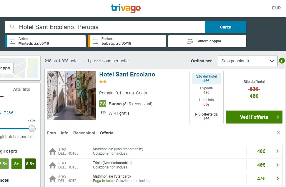 Trivago hotel